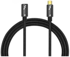 80cm Thunderbolt 4 Uzatma Kablosu – 40Gbps Veri Transferi, 8K@60Hz Video, 100W PD Hızlı Şarj, Örgülü Naylon, Tip C Dişi - Erkek Uzatıcı XCU - Görsel 3