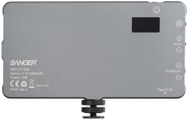 Sanger PRO-S21 v2 RGB LED Video Işığı, Çok Renkli, YouTube ve TikTok Çekimleri için, Type-C Şarj