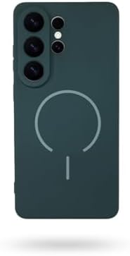 Alternative view of S26 Plus Uyumlu MagSafe Özellikli İçi Kadife Yumuşak Aqua Silikon Kılıf (Siyah)