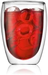 Çift Cidarlı Su ve Meşrubat Bardağı, Borosilikat Cam Şeffaf Cam Bardak 350 ml - 1 Adet - 12772 - Görsel 2