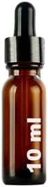 10 ml Metal Kapaklı Damlalık Dropper Şişesi Serum 10 cc Cam Şişe 6 Adet (Siyah Kapak, Amber/Kahverengi)