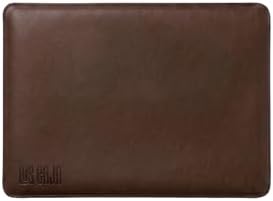 Minimalist 13 İnç Laptop Kılıfı, Vegan Deri, Su İtici Özellikli, Bilgisayar Notebook Laptop Çantası (Acı Kahve, 13 İnç) - Görsel 3