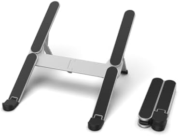 Voltix Dizüstü Bilgisayar Standı Yüksekliği Ayarlanabilir Katlanabilir Havalandırmalı Dizüstü Bilgisayar Standı Tüm Dizüstü Bilgisayarlarla Uyumlu 10-17,3 ", MacBook, Dell, Alienware, Monster.
