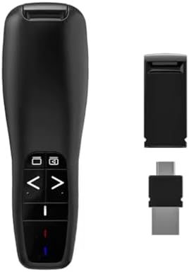 gaman Tablet - Telefon -Bilgisayar - Apple iPad ve Macbook Uyumlu Kablosuz Sunum Kumandası - Type-c Siyah