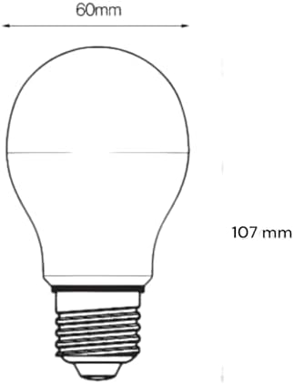 Alternative view of LEDValue 8.5W E27 LED Ampul | 2700K Sıcak Sarı Işık, 806 Lümen, 60W Eşdeğer | Enerji Tasarruflu Ampul – 10'lu Paket