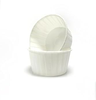 50'li Büyük Boy XL Beyaz Muffin Kek Kalıbı Cupcake Kapsülü Jumbo Kek Kapsülü , Airfryer Uyumlu - Görsel 3