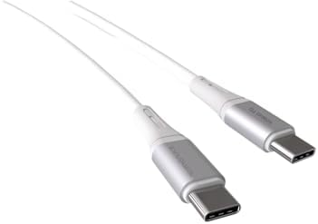 Alternative view of 2Adet x 2Metre Type C-C Kablo Seti, 60Watt PD Hızlı Şarj, iPhone 15/16/17 ve Andoid İçin, Beyaz/Gümüş Metal, REMORAX (2Ad x 2Metre Beyaz)