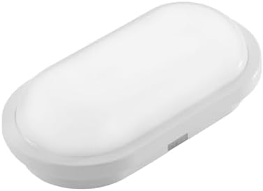 Alternative view of 20W Oval Beyaz LED Nemliyer Armatür – IP65 Su Geçirmez Tavan/Duvar Lambası, 6500K Beyaz Işık, 2000 Lümen, 27x16.7 cm, İç ve Dış Mekan Kullanıma Uygun, Banyo Balkon Bahçe Aydınlatması
