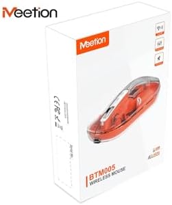 Meetion | BTM005 | Turuncu | Saydam Ofis Mouse | 2.4G Kablosuz + Çift Bluetooth | Sessiz Tıklama | 2400 DPI