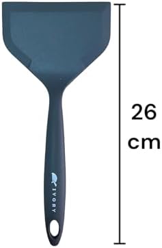 Alternative view of Isıya Dayanıklı Silikon Kevgir Kepçe Kaşık Spatula Seti, 6 Parça, Gri