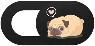Alternative view of Webcam Cover 3 Lü Set Laptop Tablet Telefon Uyumlu Pug Köpek Desenli Kamera Kapatıcı Ultra İnce Gizlilik Koruma Slider Kapak Çok Renkli