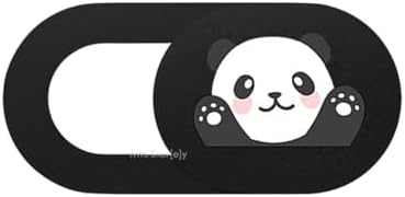 Kamera Kapatıcı Laptop Tablet Telefon Uyumlu Panda Desenli Gizlilik Aparatı Ultra İnce Sürgülü Webcam Cover 3 Lü Set 3M Yapışkanlı Çok Renkli
