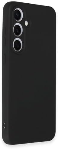 & AKSESUAR Galaxy S24 Fe ile Uyumlu İçi Kadife Kamera Korumalı Lansman Silikon Kılıf İnce Yapılı Tam Koruma Sağlayan Kamera Korumalı Kılıf (Siyah)