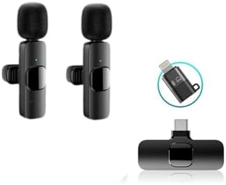 Alternative view of K9-D2 TYPE-C Lightning Dönüştürücülü Wireless Kablosuz Çiftli Yaka Mikrofonu