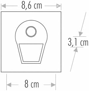 Alternative view of 1W Sensörlü Ledli Koridor Arm. Siyah Kasa 3K