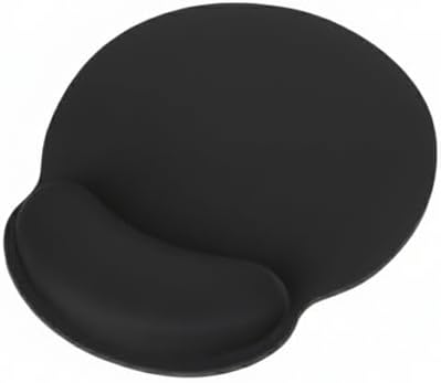 ComfiPad Bilek Destekli Konfor Kaymaz Ergonomik Mouse Pad Siyah Siyah