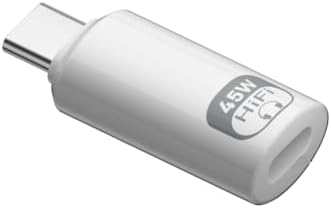 USB-C to Lightning 8Pin Adaptör, Kulaklık uyumlu 45W Hızlı Şarj, Ses + Şarj Destekli, USB 2.0 Veri Transferi OTGTO