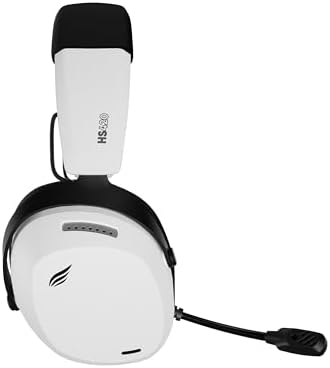 Hawk Gaming HS420 7.1 Surround Tri-Mode Kablosuz/Bluetooth Oyuncu Kulaklığı (Beyaz)