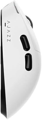 AJ179 V2 MAX Kablosuz Gaming Mouse 12000 DPI PAW3311 Sensör 2.4G + Bluetooth + USB 300IPS 35G 1000Hz 800mAh Ultra Hafif 56g Teflon Ayak Profesyonel Oyuncu Mouse (Beyaz)