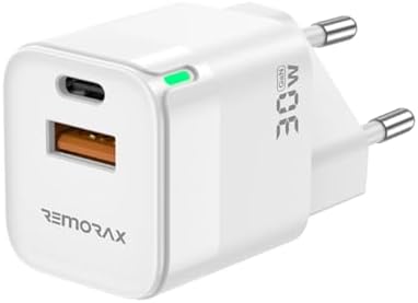 Qbic PD 30Watt GaN Hızlı Şarj Aleti, A + C Girişli, Beyaz