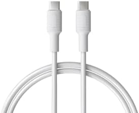 Type C-C Power Delivery Hızlı Şarj Kablosu, Beyaz Kablo, Beyaz/Beyaz Uçlar (150 CM) - Görsel 2