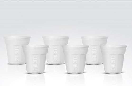Y0Tz502 6 Espresso Bardağı, Porselen, Beyaz, 23,7 x 14 x 7 cm, 6 Parça - Görsel 3