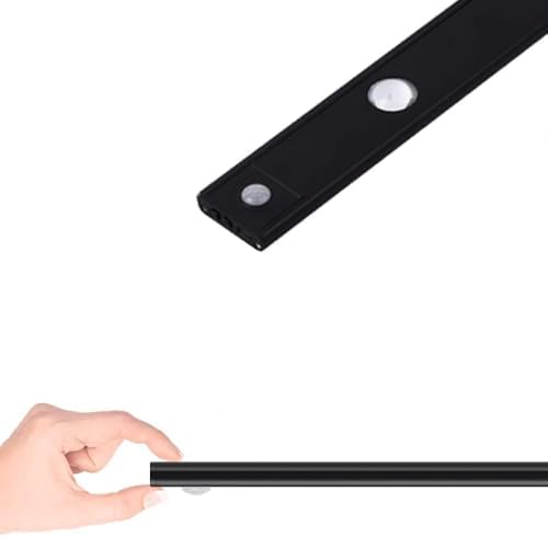Alternative view of Sensörlü Şarjlı 3 Farklı Işık Renkli Dimmerli 40cm Siyah Cata Bella Ultra Slim Kabin Led
