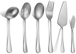 Alternative view of 6 Parça Silver Sunum için Servis Kaşığı Kaşık Çatal Spatula Reçel Seti cin613slv