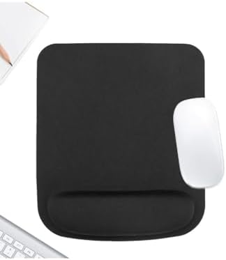 Alternative view of ErgoSoft Kare Bilek Destekli Konfor Kaymaz Ergonomik Mouse Pad Siyah Siyah