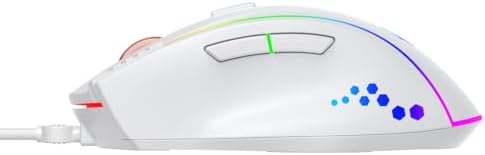 Blueforce Luxor Gaming Gamer Rgb Oyuncu Mouse 12800Dpi Beyaz - Görsel 3