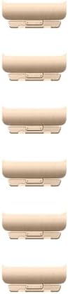 Alternative view of Apple Watch Band - 46 mm Baklalı Model Altın Rengi Bilezik Kiti