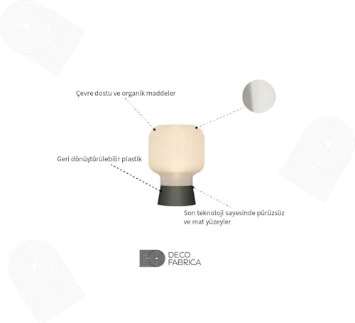 Alternative view of DECO FABRİCA Modern Gündoğumu Masa Lambası, Renk Geçişli Dekoratif Abajur, Meditasyon ve Yatak Odası İçin Huzurlu Aydınlatma