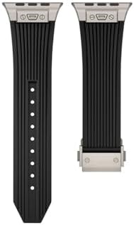 - Apple ile uyumlu Watch Ultra 1/2/3 49mm Kordon Klipsli Spor Görünümlü Silikon Kordon 113 - Görsel 3