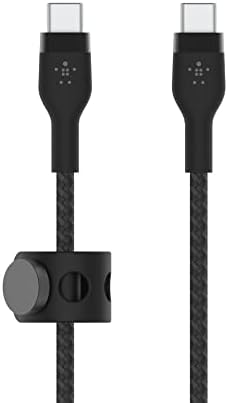 Alternative view of MacBookPro, iPadPro, GalaxyS22, Ultra, Plus - Siyah gibi cihazlar için Power Delivery PD ile hızlı şarj için Pro Flex Örgülü USB-C - USB-C Kablosu 1m USB-IF Onaylı