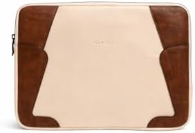 Alternative view of Cantaş Premium Laptop Kılıfı, 13-14 inç, Kahverengi ve Bej Renk, Darbe Korumalı, Su Dayanıklı, 35 x 25 cm
