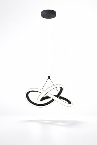 Alternative view of Witchers Tekli Krom Sarkıt LED Avize – Power LED Teknolojili, Ayarlanabilir Kablo, 6500K Beyaz Işık, 24W, 40 m² Aydınlatma, Salon, Mutfak ve Oda İçin Şık Aydınlatma