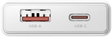 EXTRA SLIM GaN 20W USB-A ve Type-C Çift Portlu Hızlı Şarj Aleti, Ultra İnce Güç Adaptörü, Beyaz - Görsel 3
