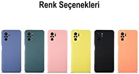 Alternative view of Xiaomi Redmi Note 10S ile Uyumlu Kapak ile Uyumlu İçi Kadife Kamera Korumalı Lansman Silikon Kılıf - Siyah