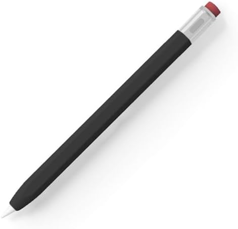 Alternative view of Apple Pencil USB-C Kılıf Klasik Retro Tasarım Mat Silikon Siyah