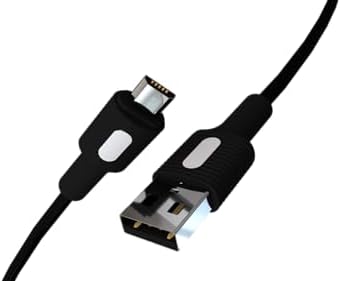 Micro USB Hızlı Şarj Kablosu (Siyah + Beyaz/Siyah Uç) (150 CM) - Görsel 3