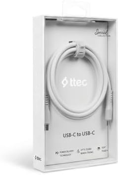 60W PD/QC Type-C to Type-C Ultra Hızlı Şarj ve Data Kablosu Neon (Neon Beyaz) 2DK59B - Görsel 3