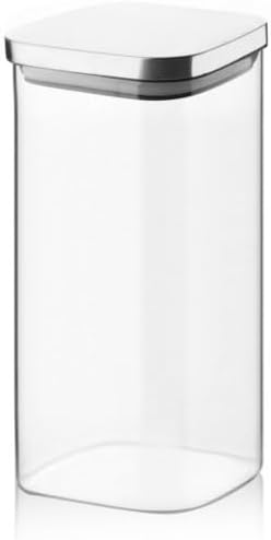 BALSA 1400ml Sızdırmaz Vakumlu Metal Kapaklı Borosilikat Cam Kavanoz – Hava Geçirmez & Dayanıklı Gıda Saklama Kabı (10cm x 21cm)