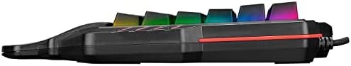 MIRACLE K1 Siyah USB Led Işıklı Q 35 Tuşlu Multimedya Mini Gaming Oyuncu Klavyesi - Görsel 3