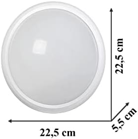 Alternative view of 20W Siyah Ledli Tavan Armatürü 6400K Beyaz Işık - Siyah Kasa