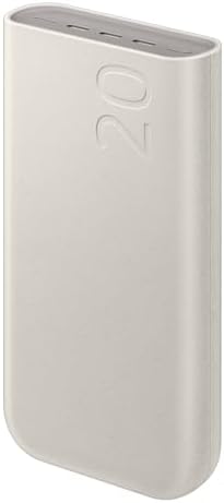 20000 mAh 45 Watt Powerbank, Hızlı Şarj, PD 2.0, 3 Çıkışlı, Kablo Dahil, Bej, 2024 Model