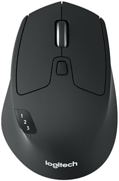M720 Triathlon Windows/Mac İçin Kablosuz Mouse (Bluetooth, Unifying, Easy-Switch - Üç Cihaz Arasında Kolayca Geçiş Sağlar) Siyah - Görsel 3