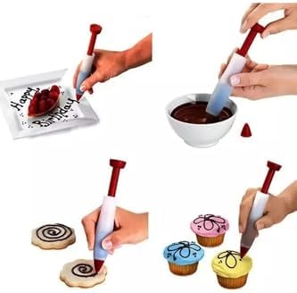 Alternative view of Tinky Winky Pasta Dekor Kalemi 16 Cm Pasta Süsleme Muffin Cupcake Dekor Yazı Çikolata Latte Kalem