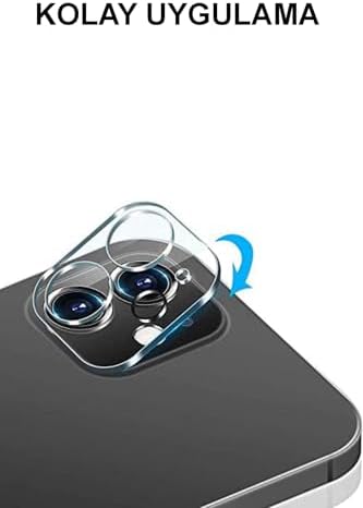 Alternative view of Apple iPhone 16 Uyumlu Kamera Lensi Şeffaf Koruma Camı