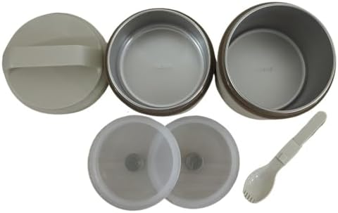 Katlı Lunch Box Beige 1200 ml
