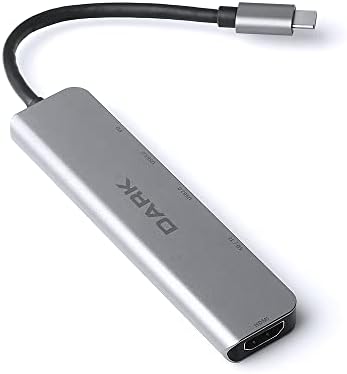 Alternative view of Dark USB 3.1 Type-C 6 in 1 HDMI/TF SD Kart Okuyucu/USB 3.0 & USB 2.0 / USB-C PD Dönüştürücü Çevirici HUB (DK-AC-U31X38)